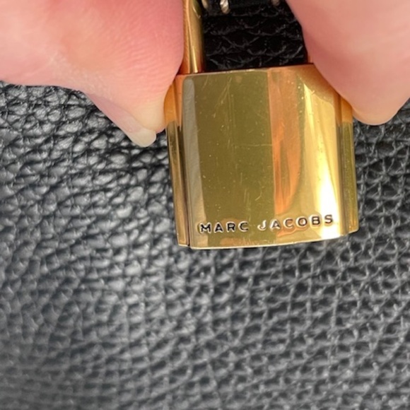 NWOT MARC JACOBS "mini" GRIND BLACK LEATHER CROSSBODY BAG - Picture 13 of 15